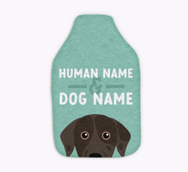 Human and Dog Names: Personalised {breedFullName} Hot Water Bottle